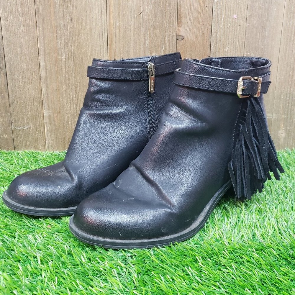 Circus by Sam Edelman Womens Black JOLIE FRINGE Ankle Booties - Size 7M
